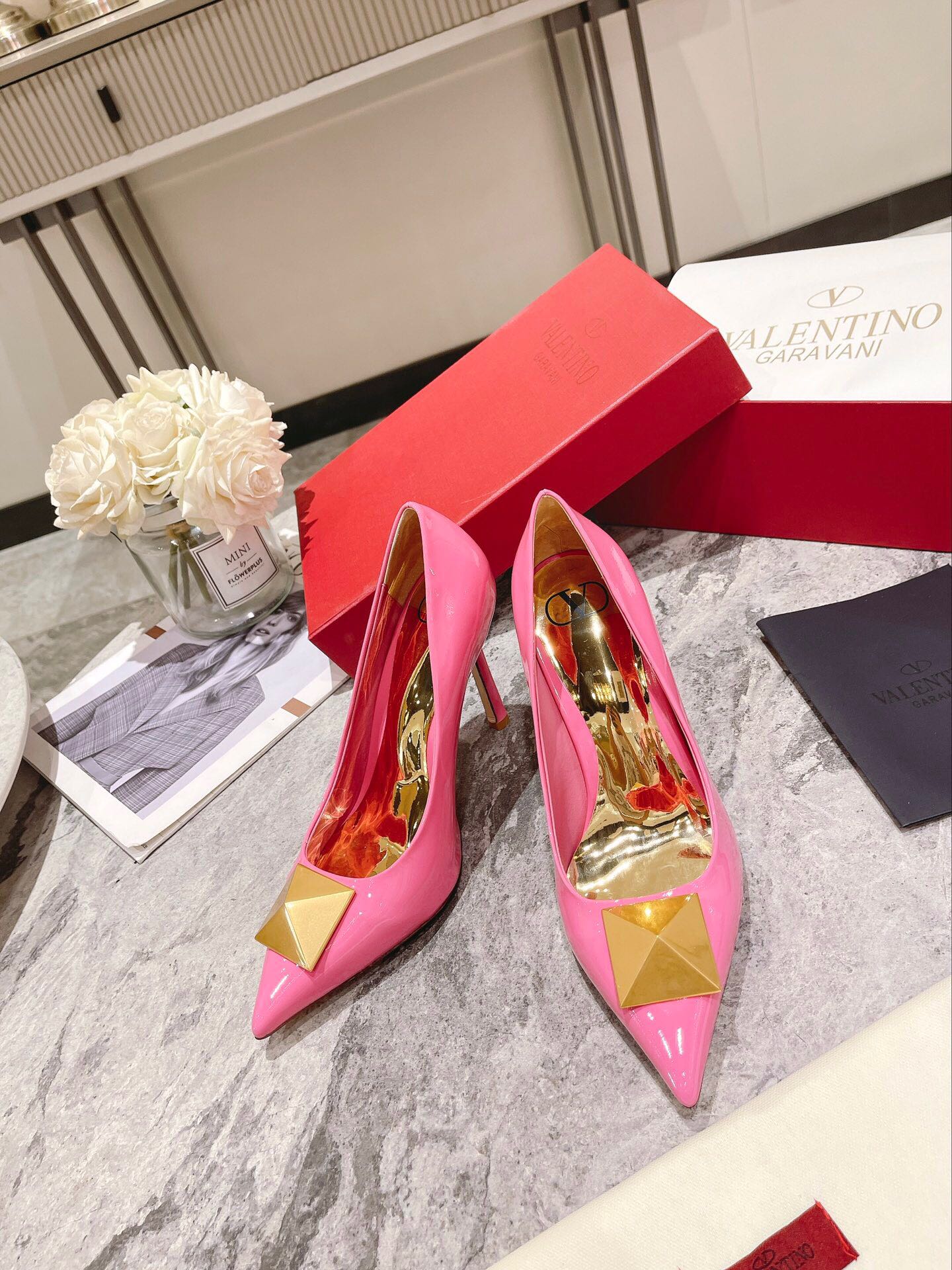 VT 25 Toe Pumps Pink Patent Leather