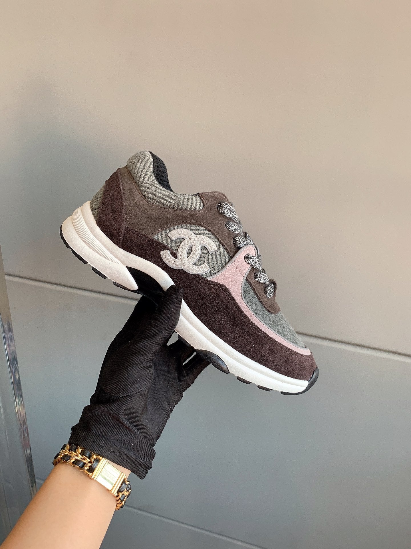 CC Sneaker In Multicolor Suede 145636