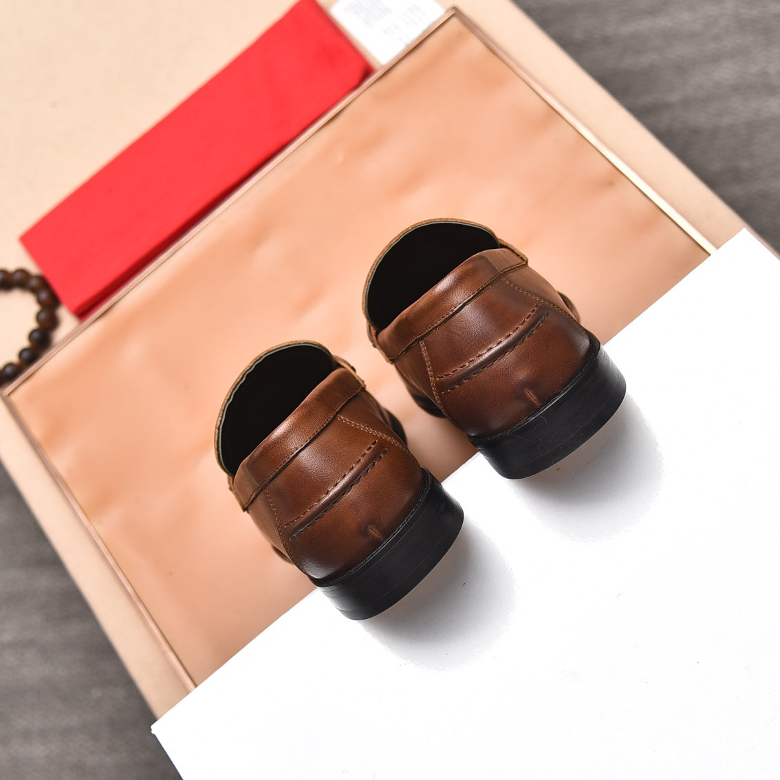 GG Men's Loafer Brown Black Cowhide 522699