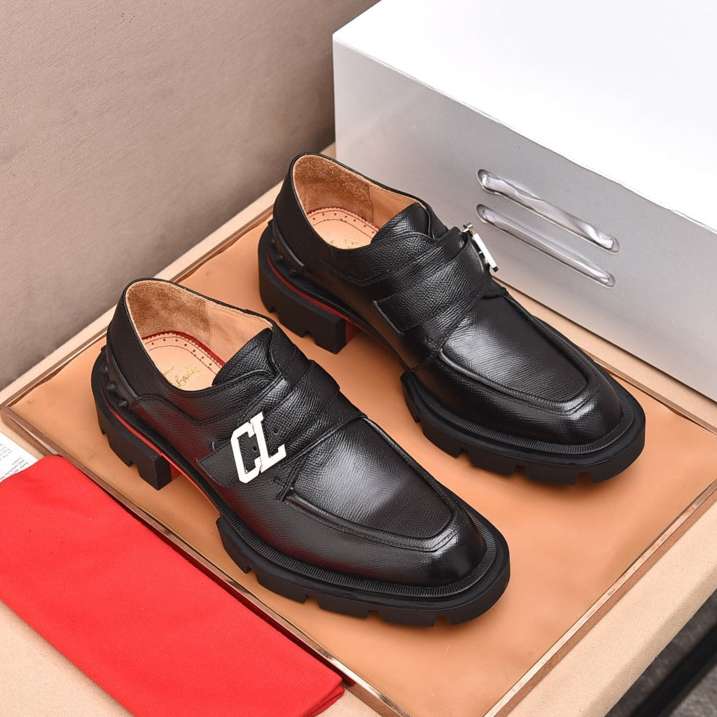 cl our georges loafer black calfskin