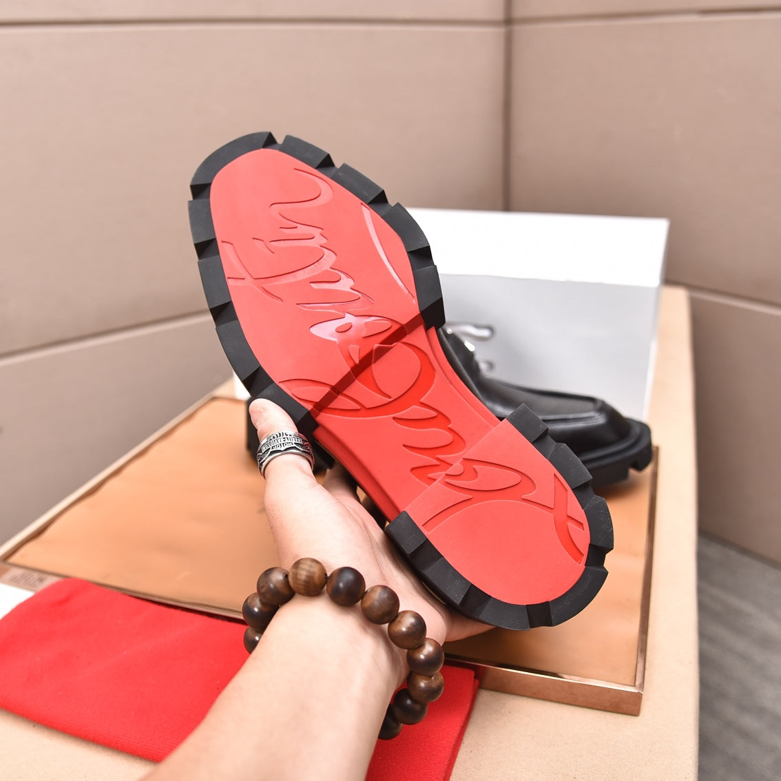 cl our georges loafer black calfskin