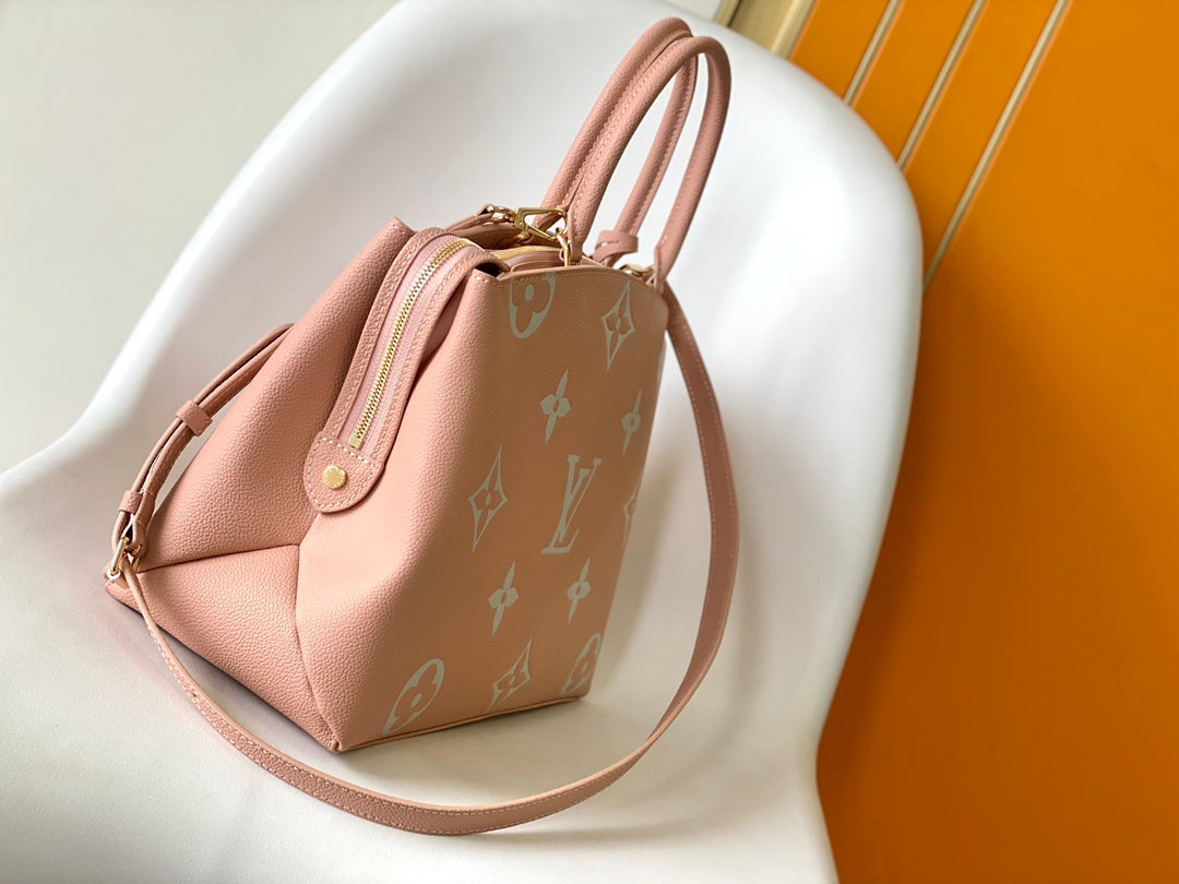 LV Petit Palais Bag Pink White Cowhide 241147