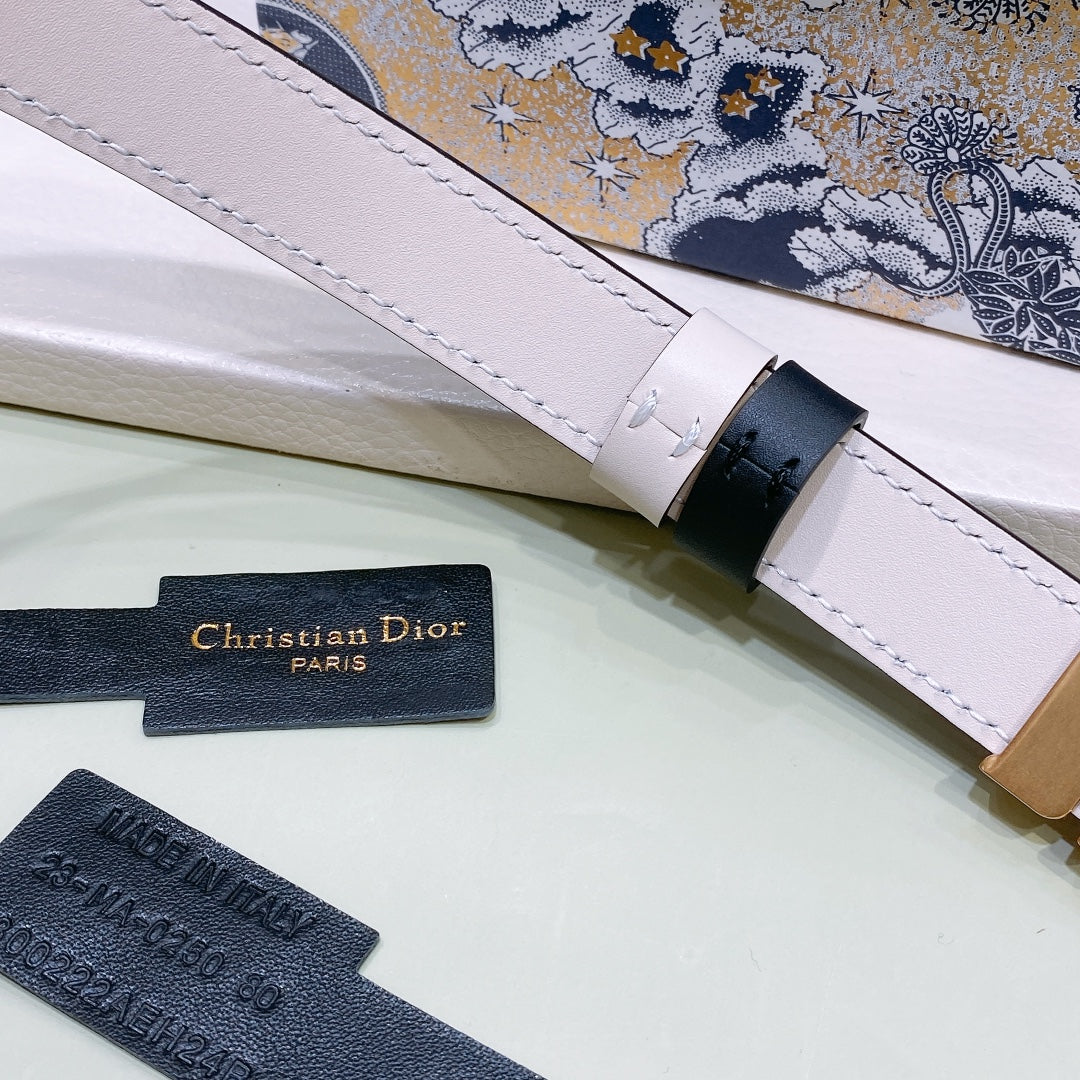 Dior 2026 D-Fence Reversible Belt 20mm Calfskin