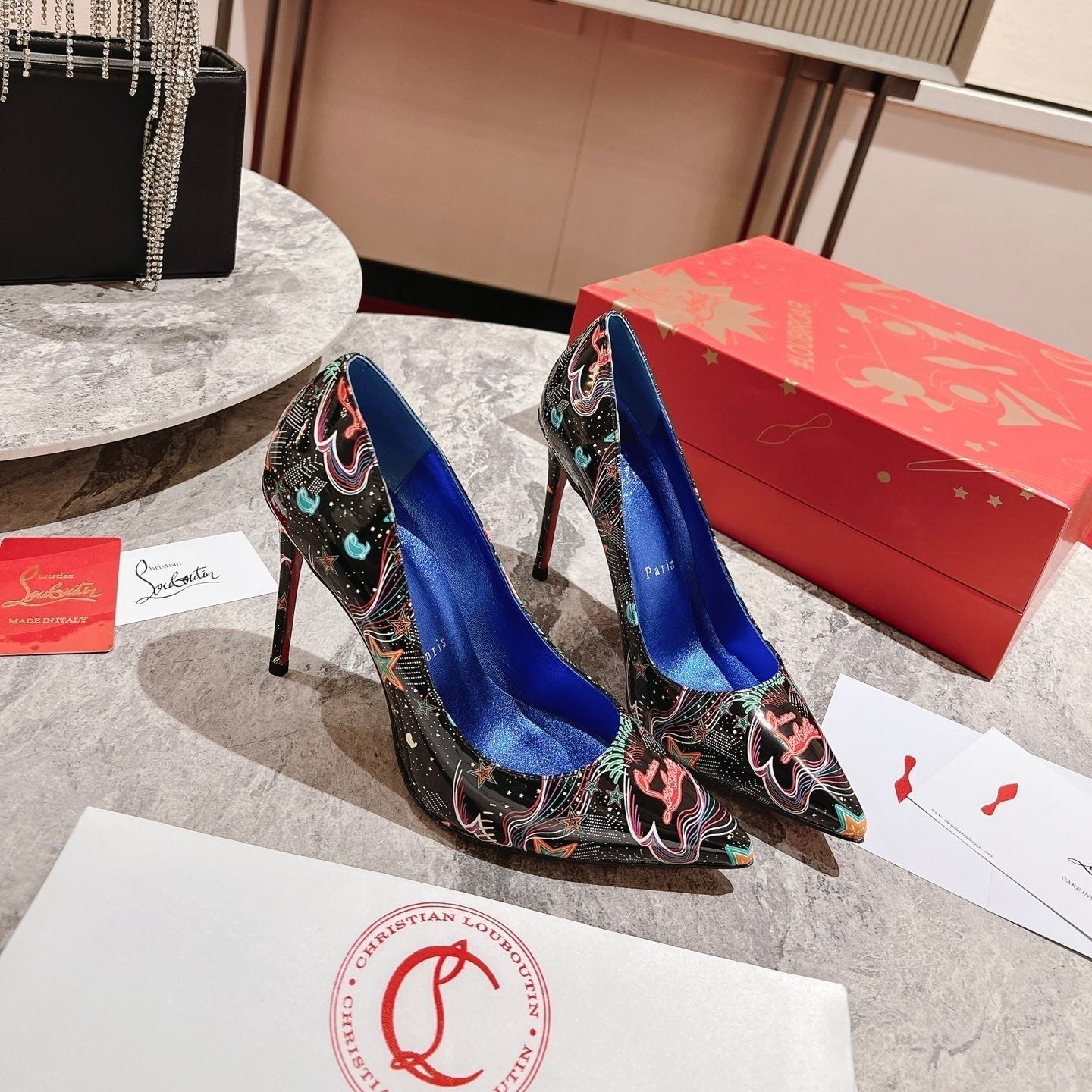 CL Kate Pumps Starlight By Night Patent Leather Multicolor