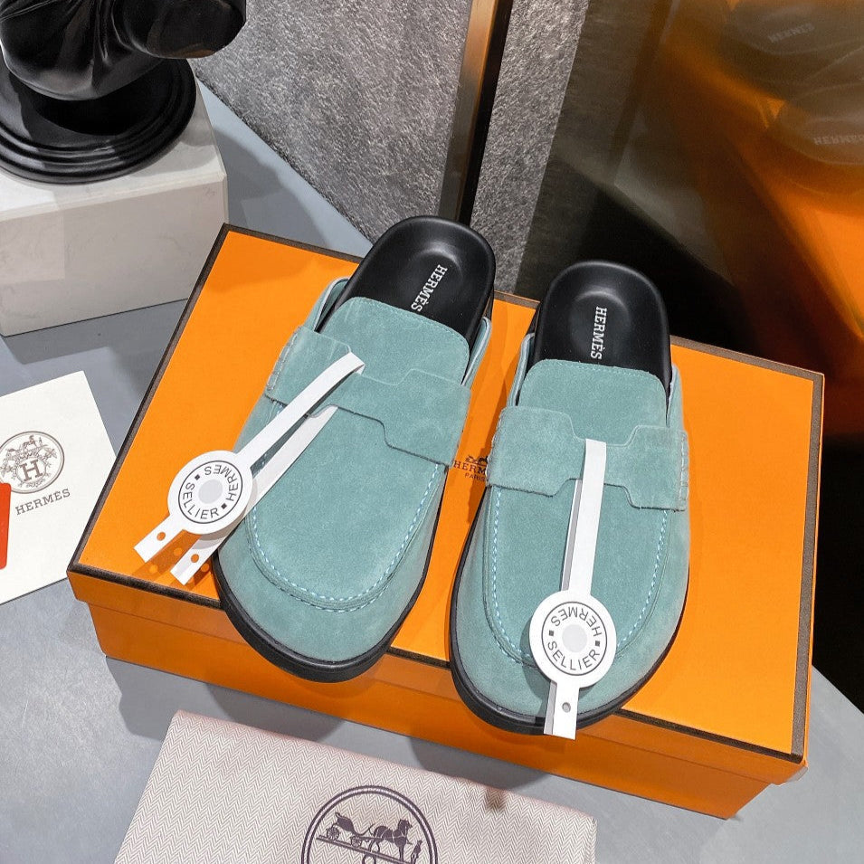 HM Men's Go Mule Sky Blue Suede 686720