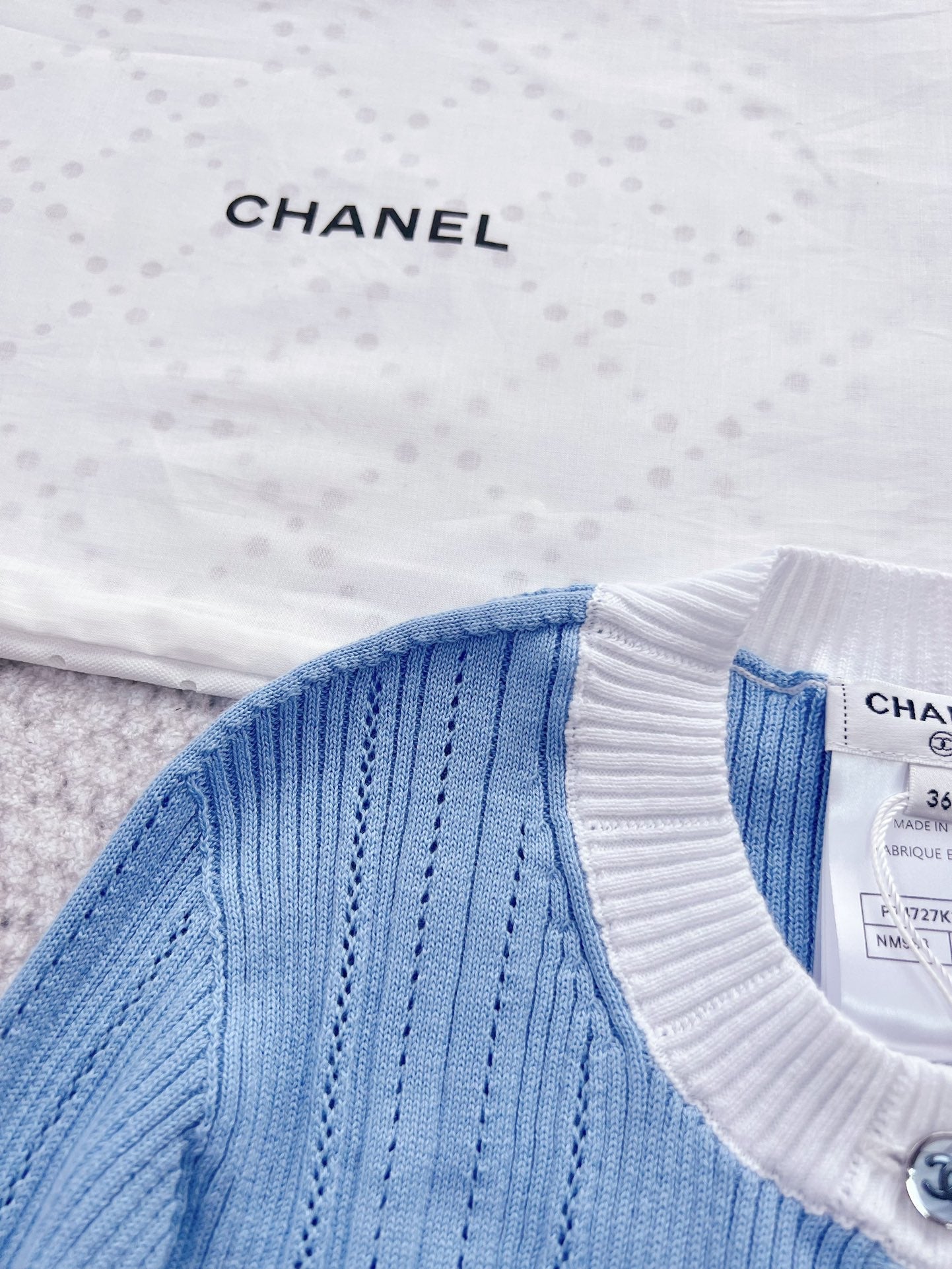 CC Cardigan Blue Cotton