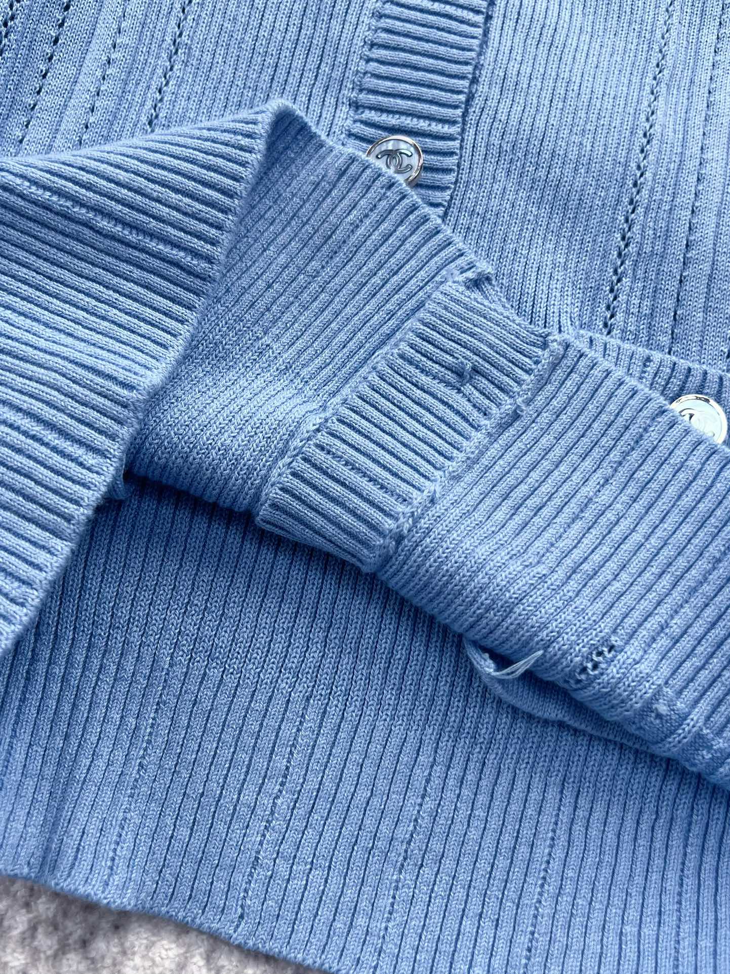 CC Cardigan Blue Cotton