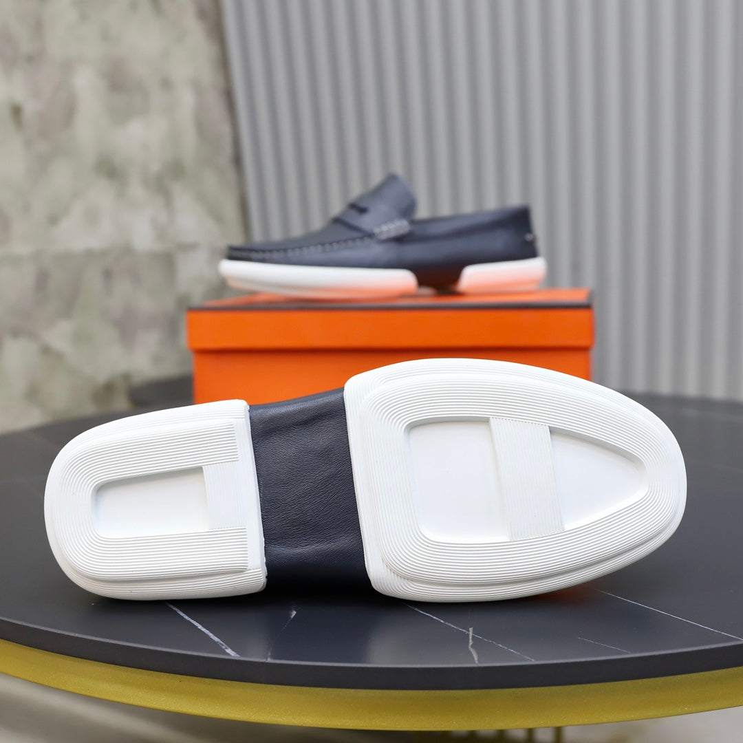 HM GUILLAUME LOAFER NAVY CALFSKIN