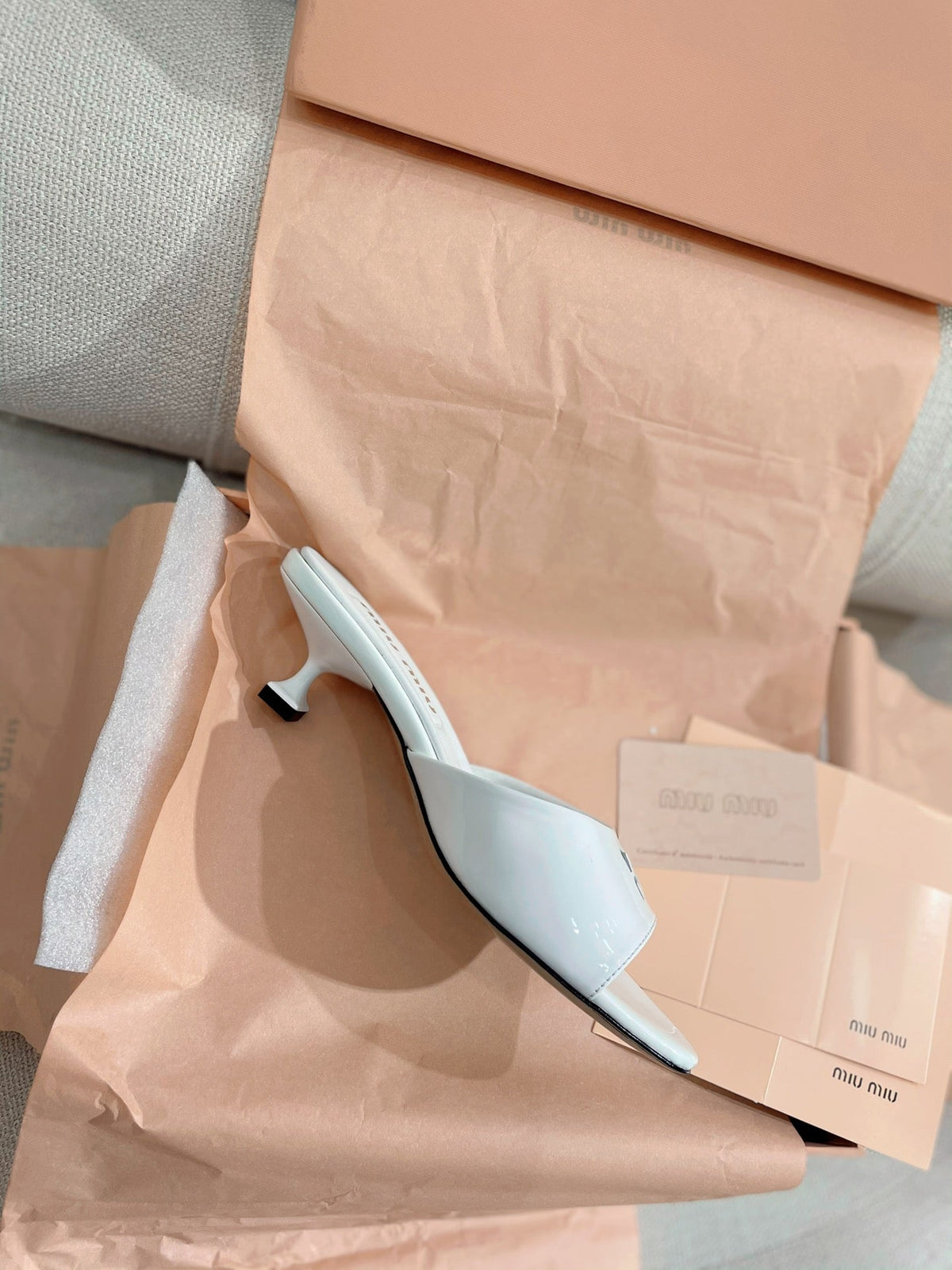 Miu Miu 2026 Sandals 45mm Patent Leather 155493
