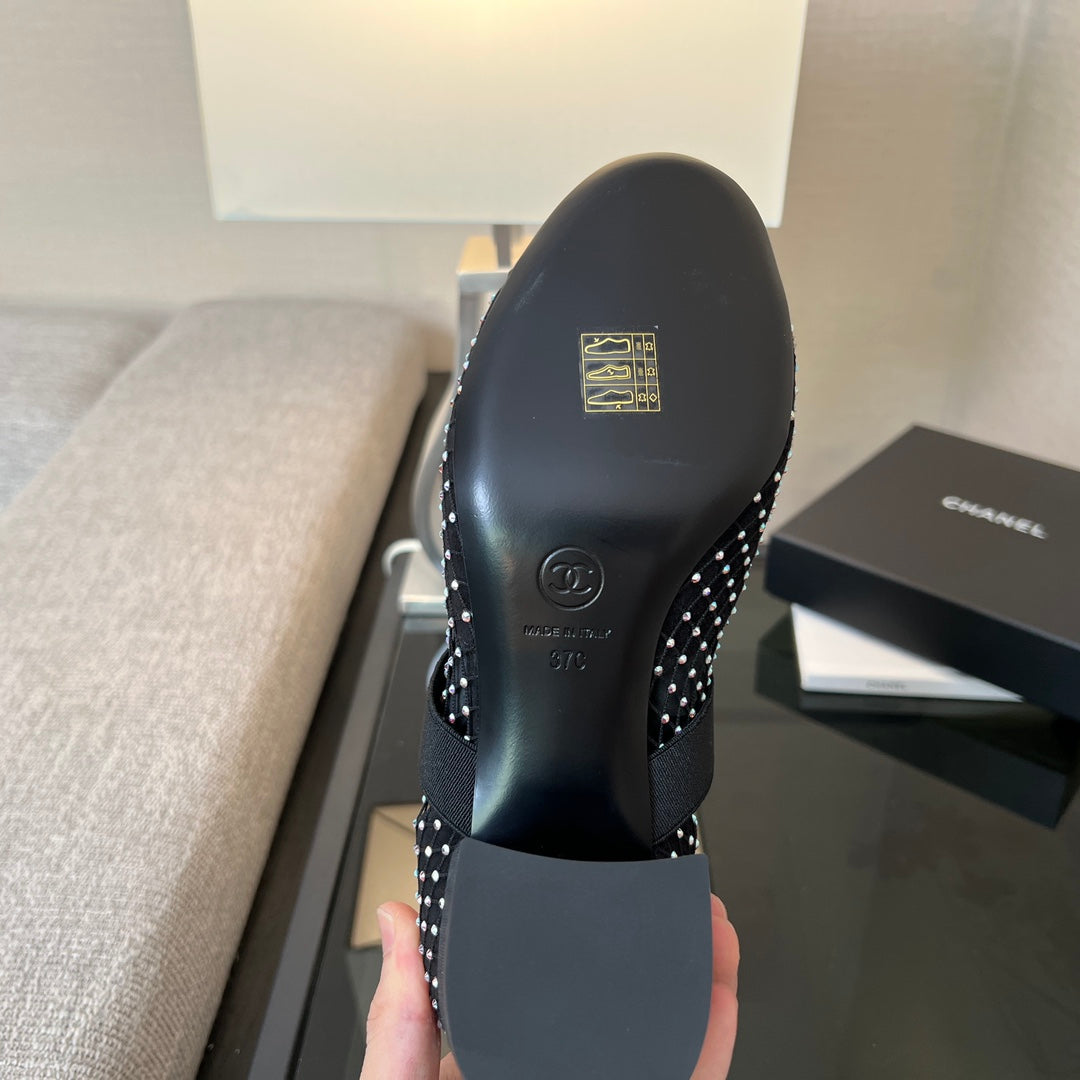 CC Ankle Boot Glitter Black