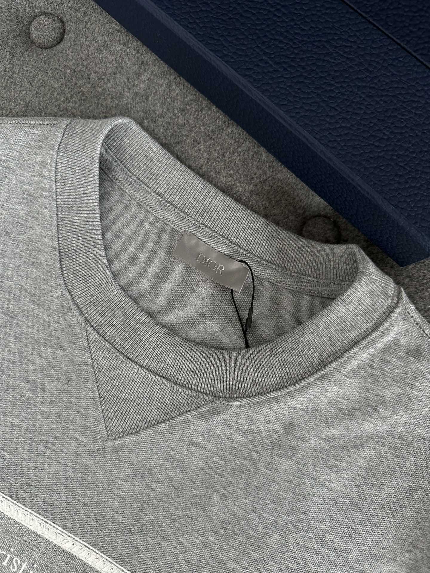 CD Loose T-shirt Gray Cotton