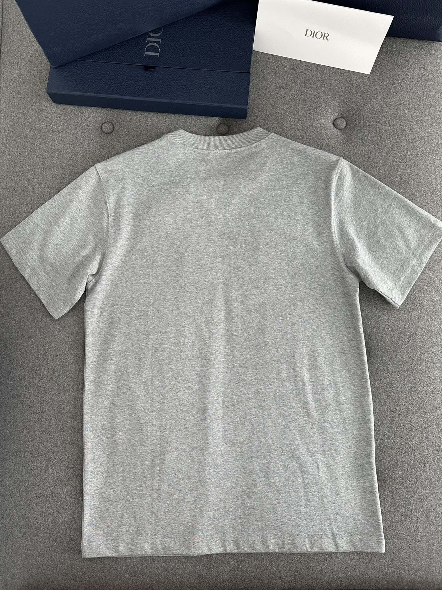 CD Loose T-shirt Gray Cotton