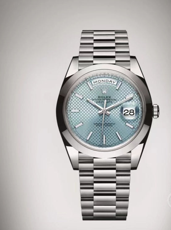 Rolex Datejust 41mm Silver Light Blue Dial