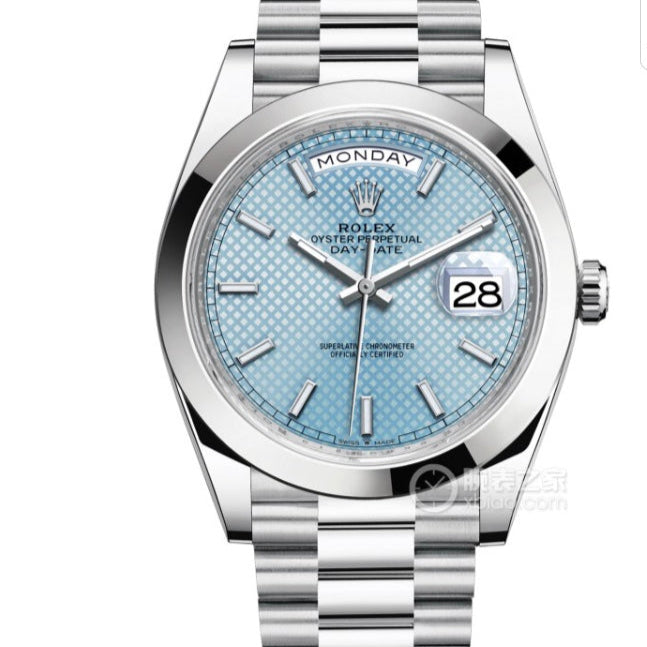 Rolex Datejust 41mm Silver Light Blue Dial