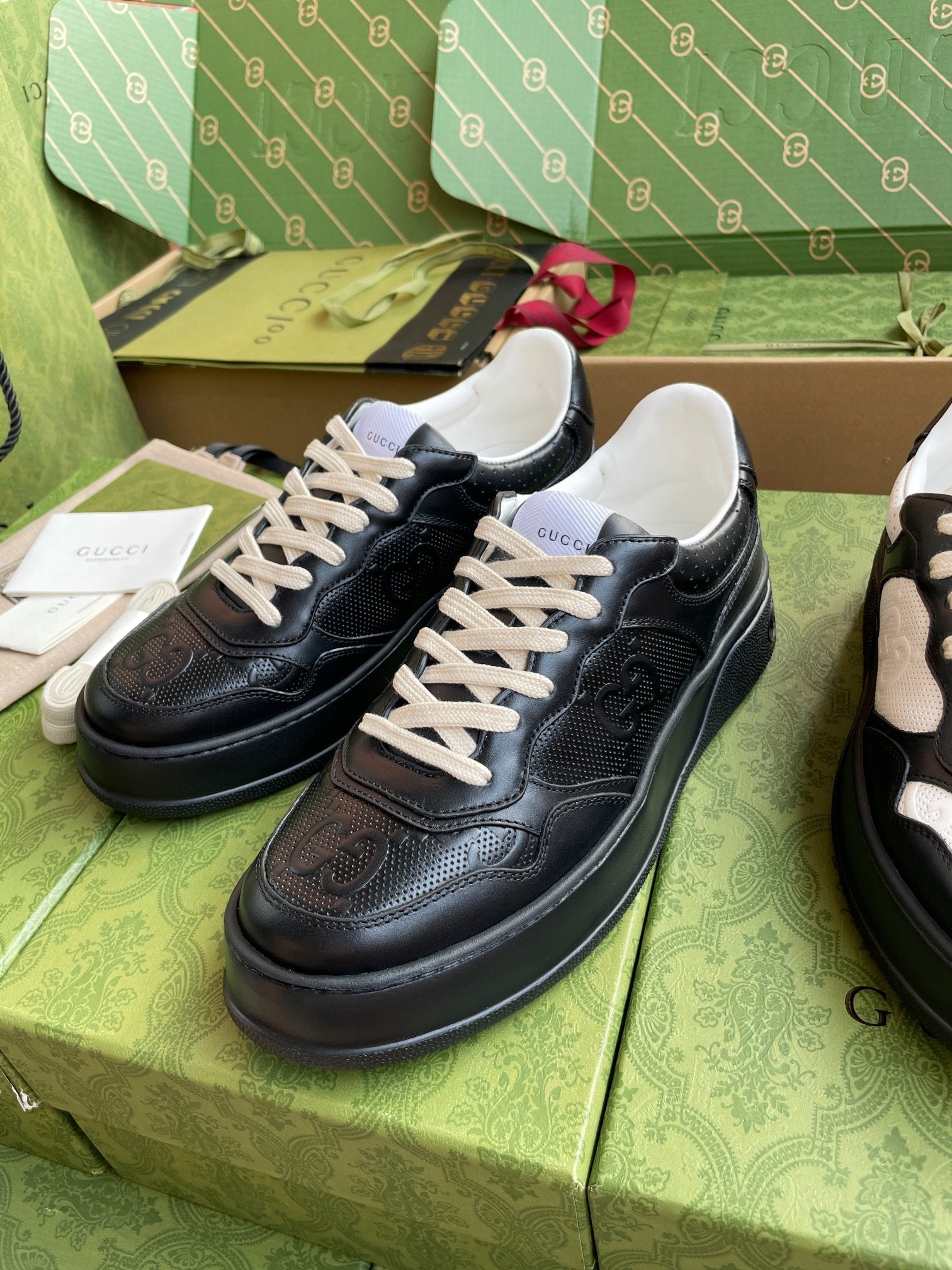 GG 26 Sneaker Black Calfskin 632886