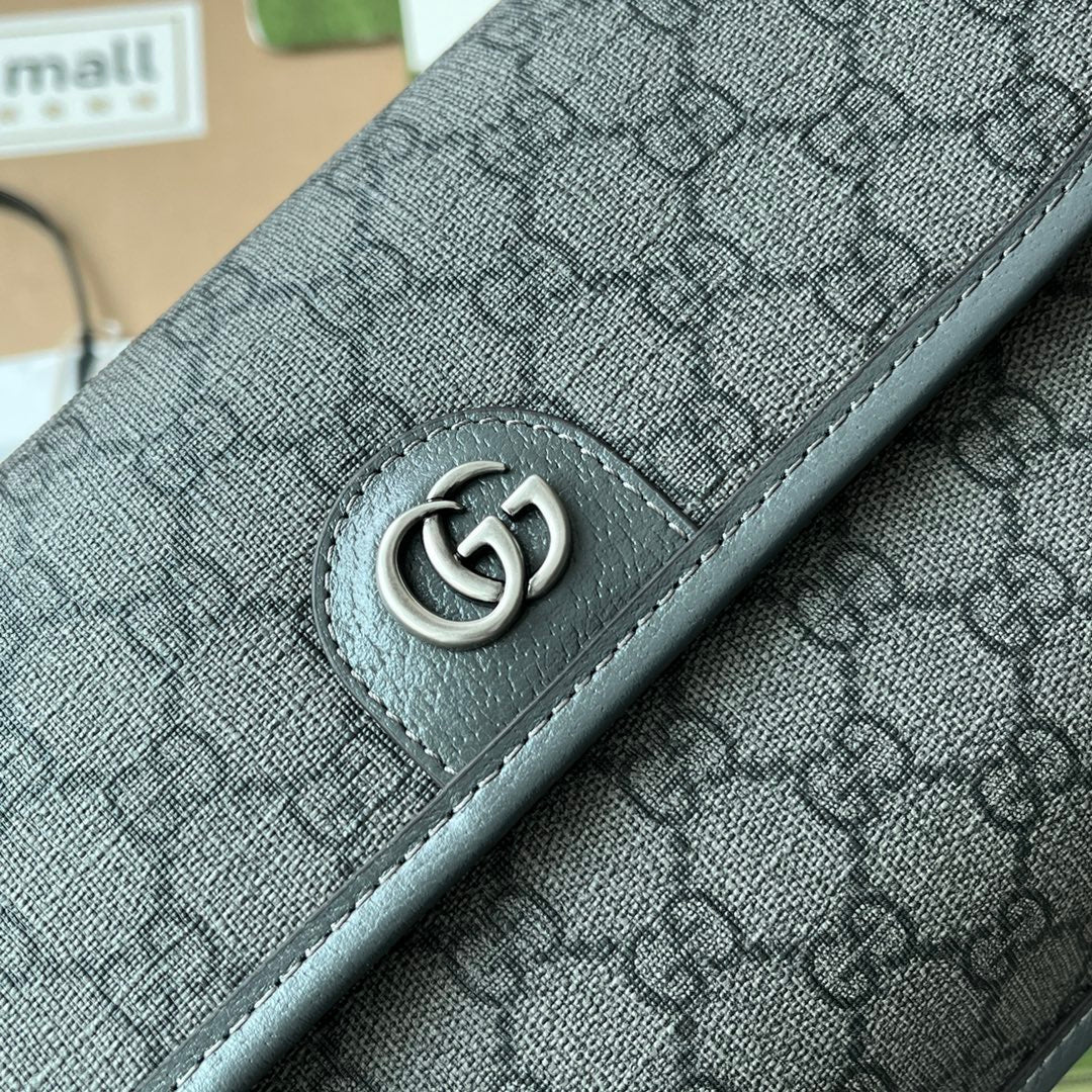Gucci Waist Bag Grey Canvas 239995