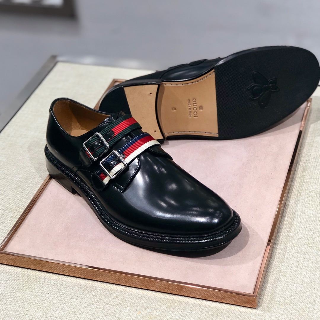 GG Men's Loafer Black Cowhide 344817