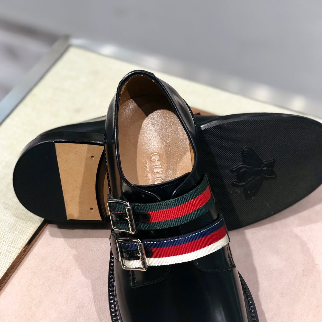 GG Men's Loafer Black Cowhide 344817