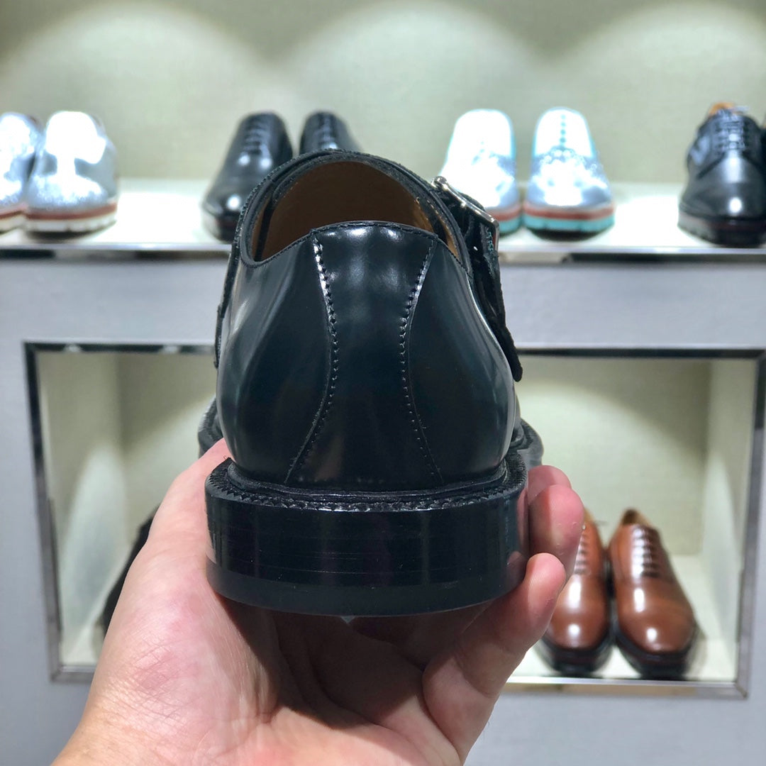 GG Men's Loafer Black Cowhide 344817