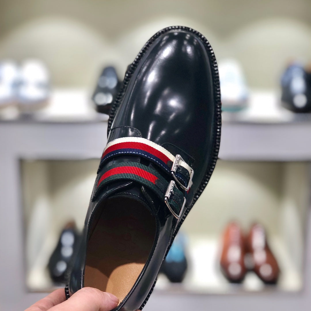 GG Men's Loafer Black Cowhide 344817