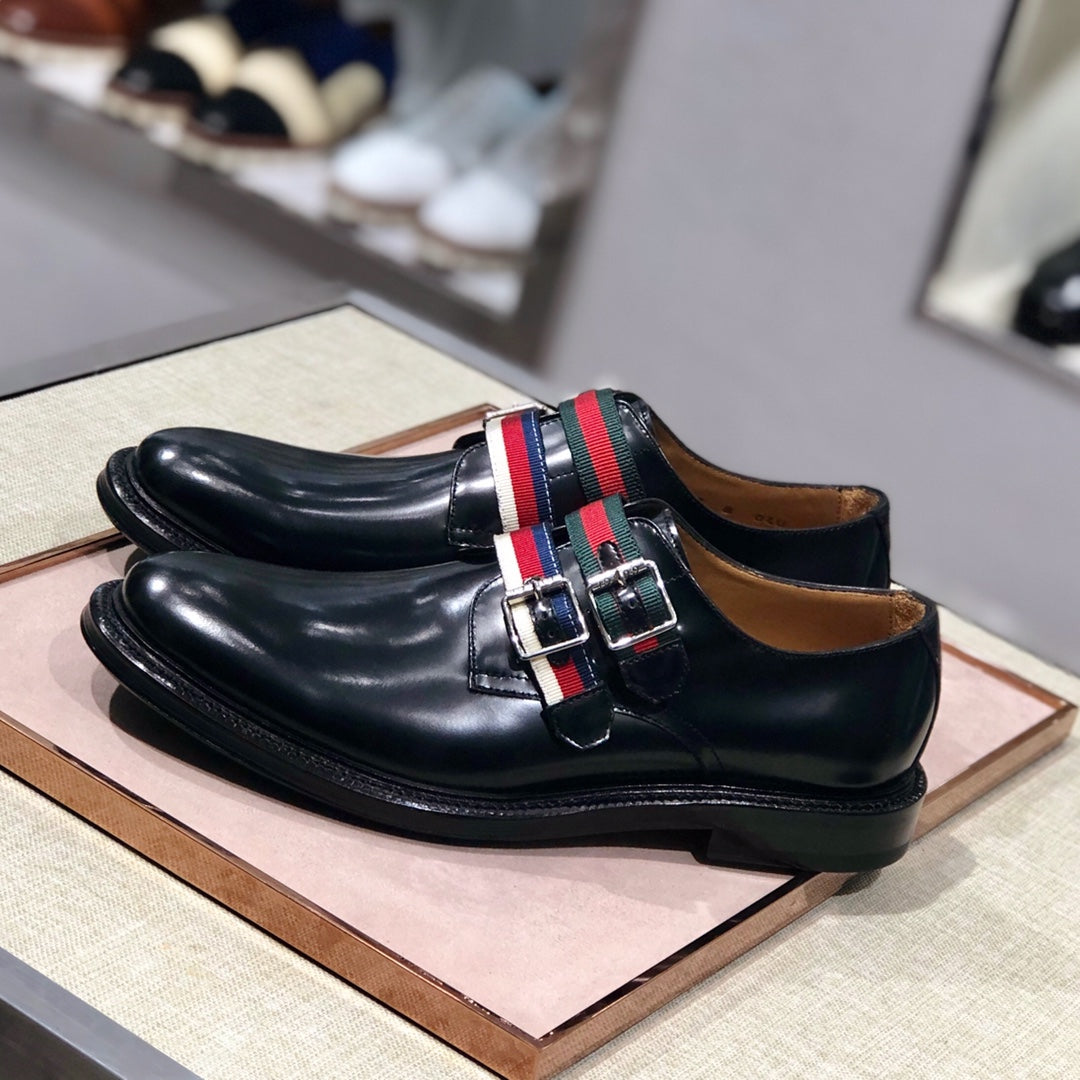 GG Men's Loafer Black Cowhide 344817