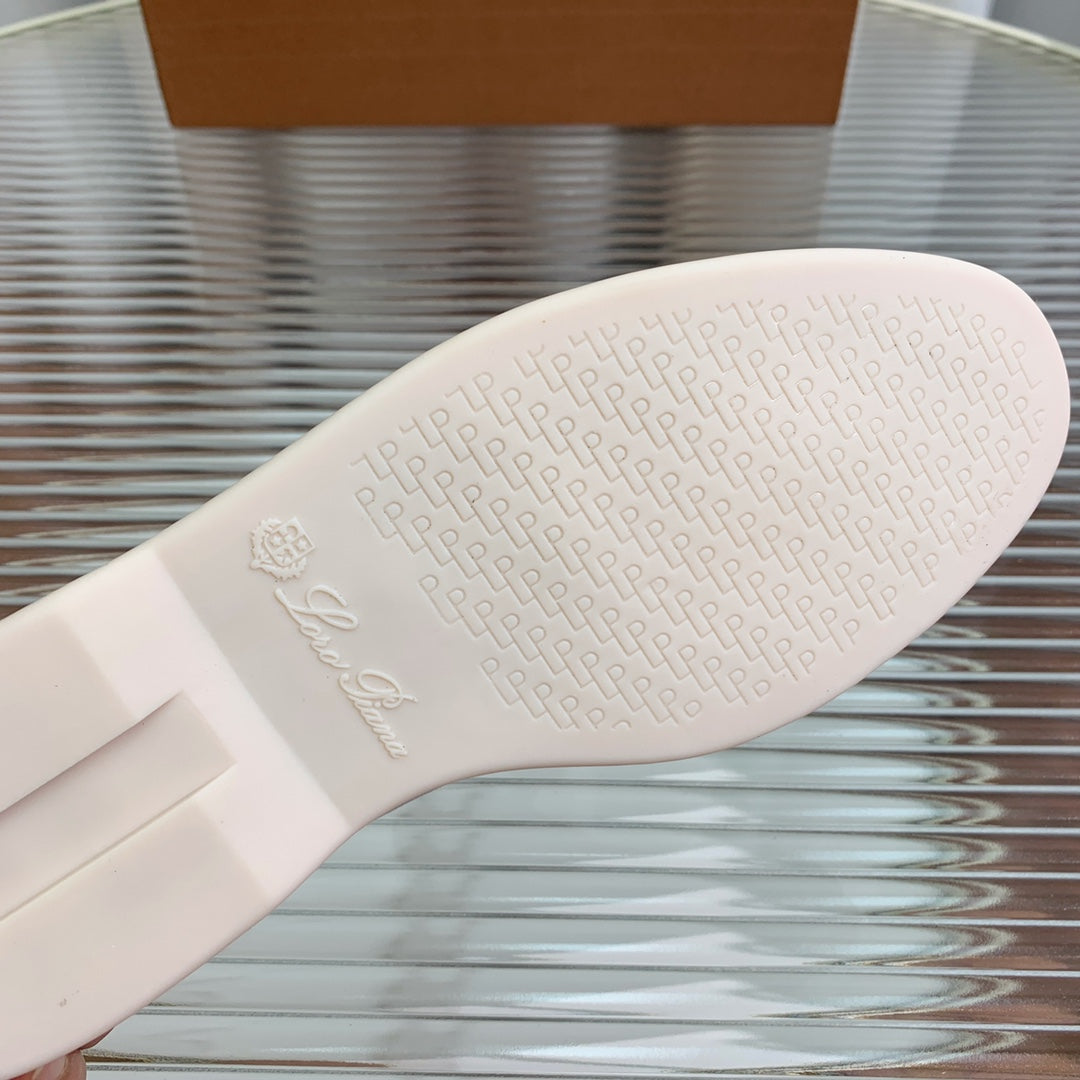 lp dot sole walk loafer grey suede