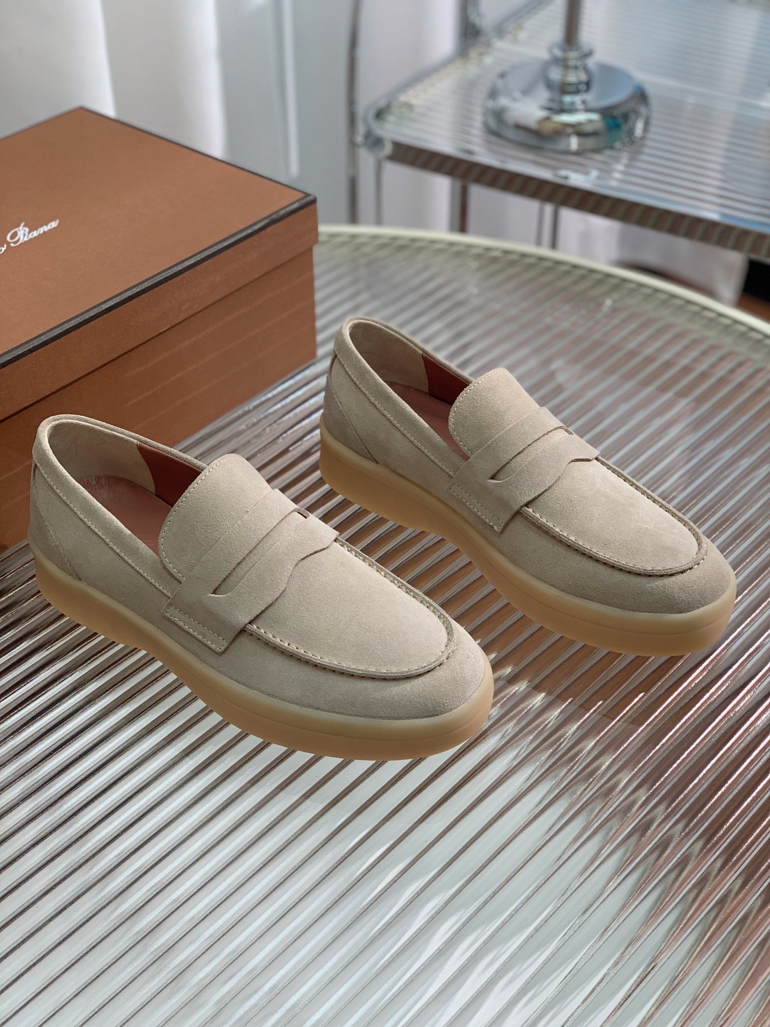 LP SUMMER WALK LOAFERS SAND SUEDE
