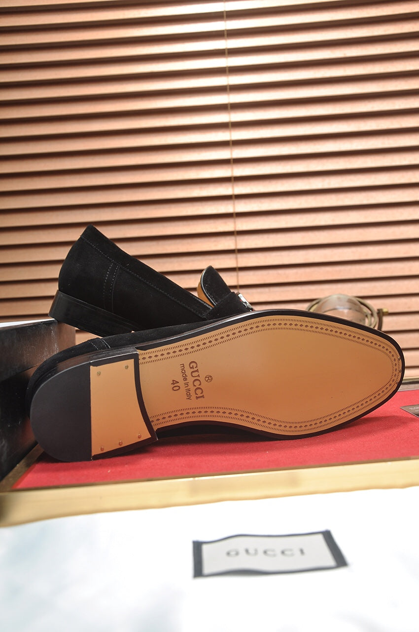 GG Men's Loafer Black Suede 552794