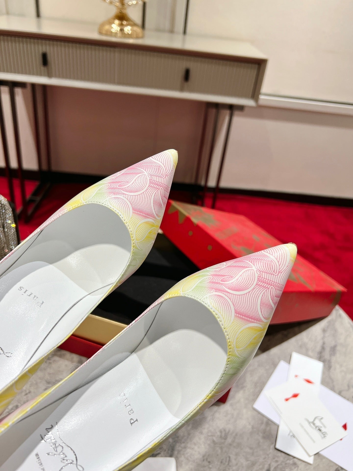 CL So Kate Pumps 120 mm Texture Leather Multicolor