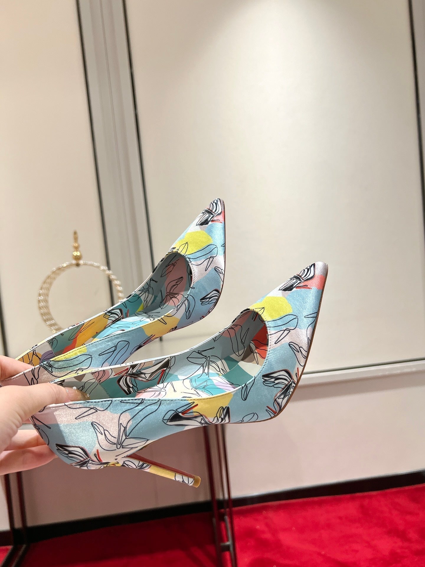 CL So Kate Pumps 120 mm Crepe Satin Multicolor