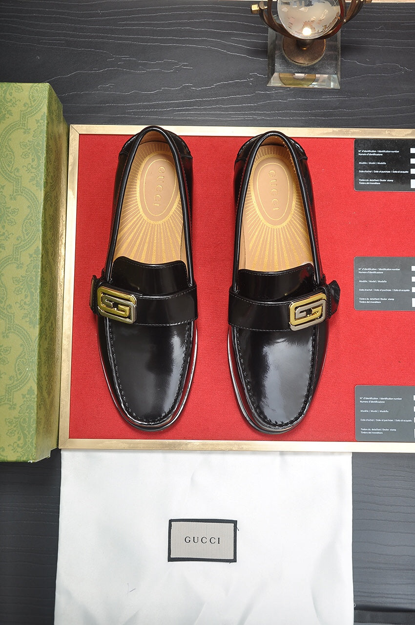 GG Men's Loafer Black Cowhide 560953