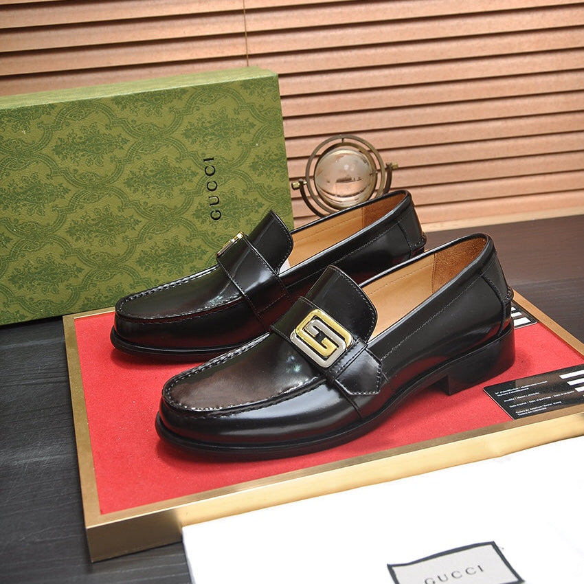 GG Men's Loafer Black Cowhide 560953