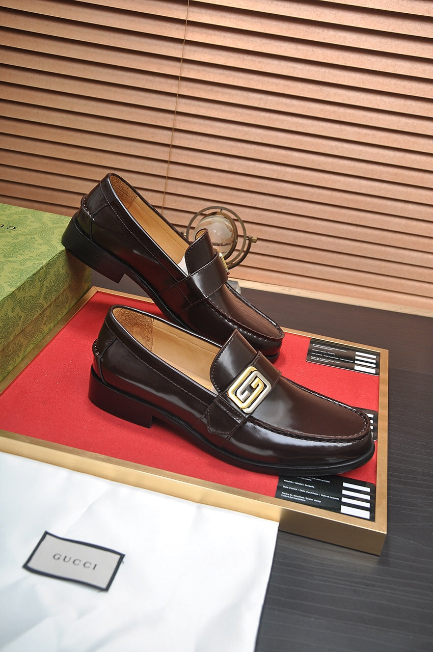 GG Men's Loafer Brown Cowhide 560954