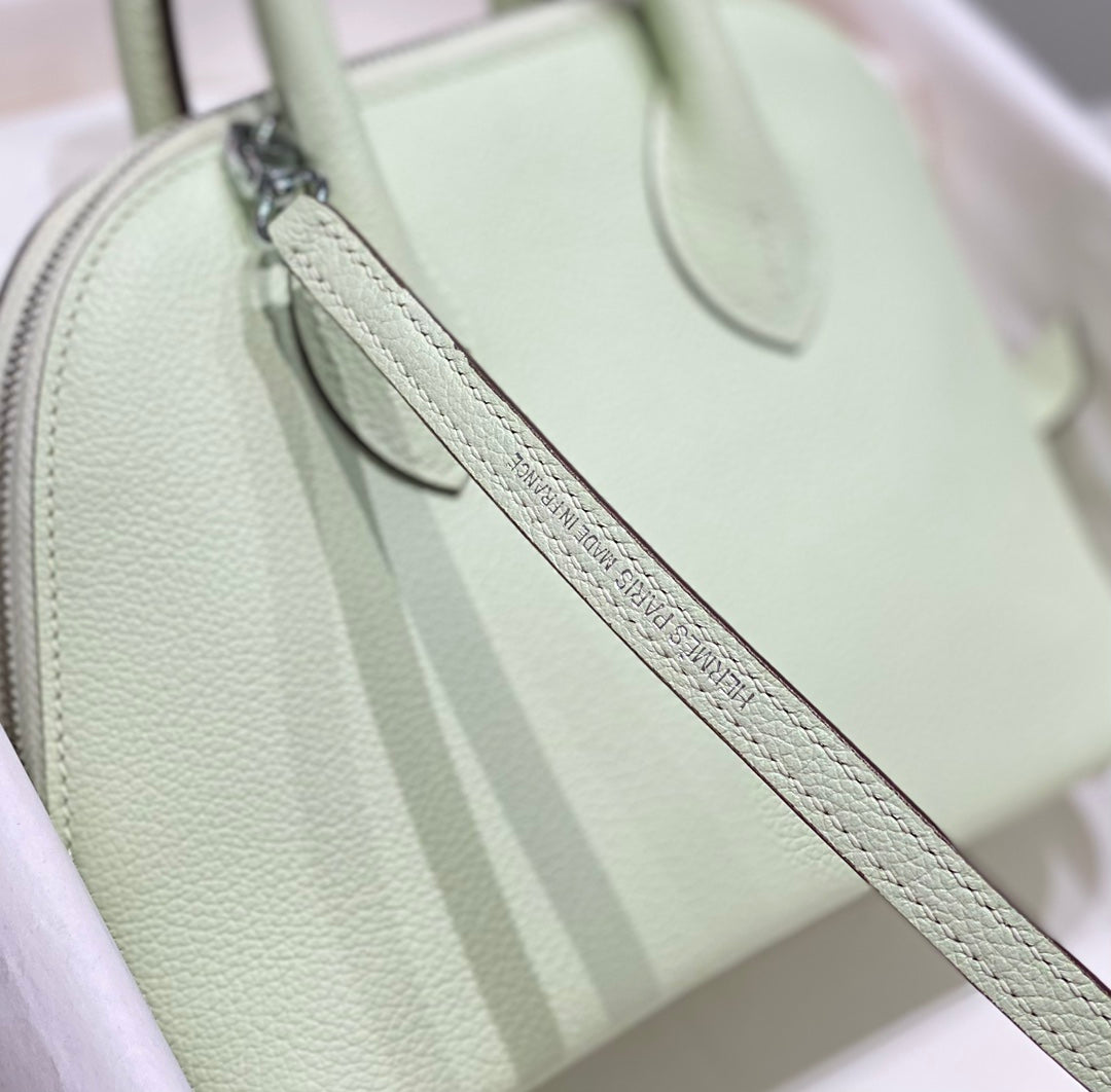 High-end Hermes 2026 Bolide Bowling Bag 18cm Evercolor Leather 2