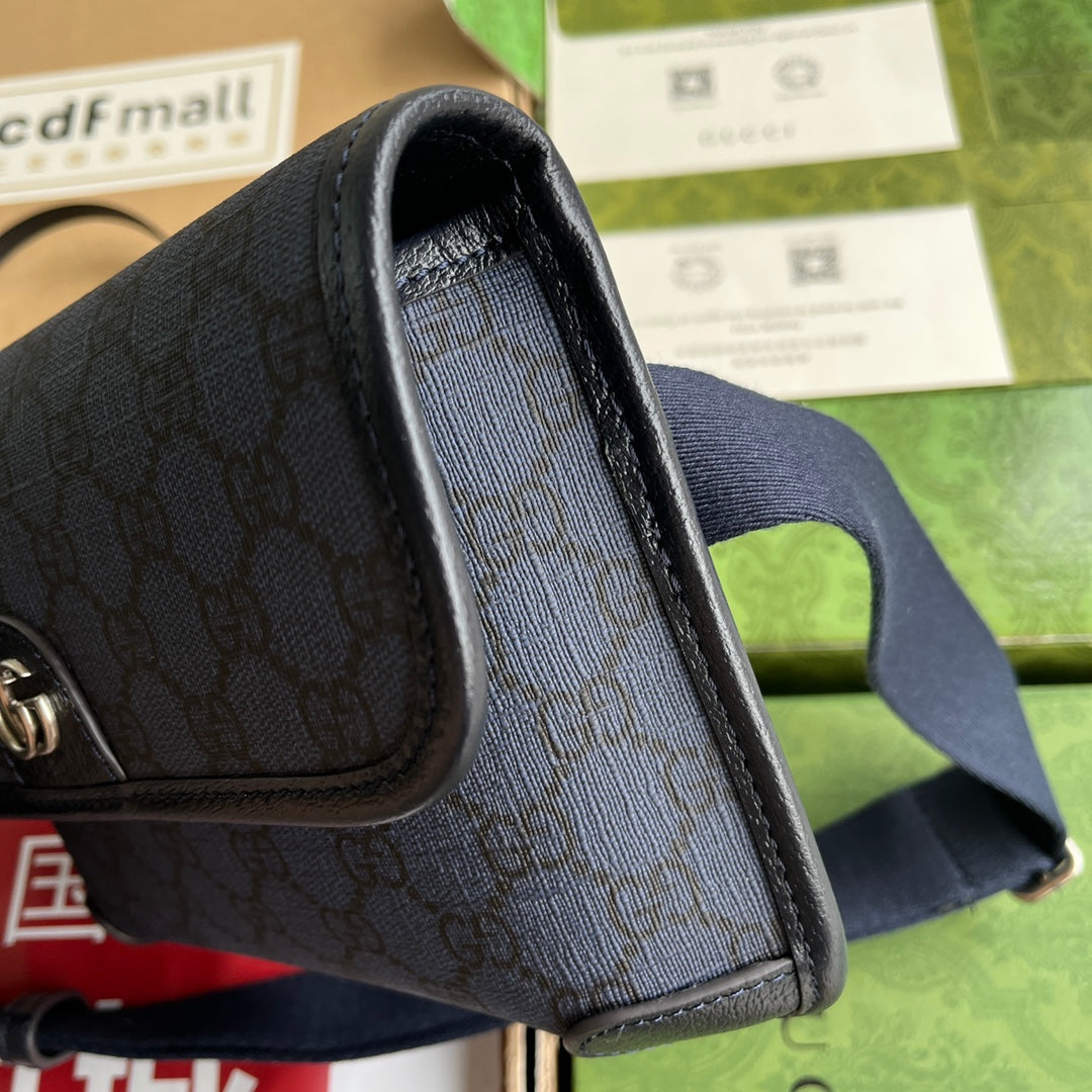 Gucci Waist Bag Blue Canvas 239996