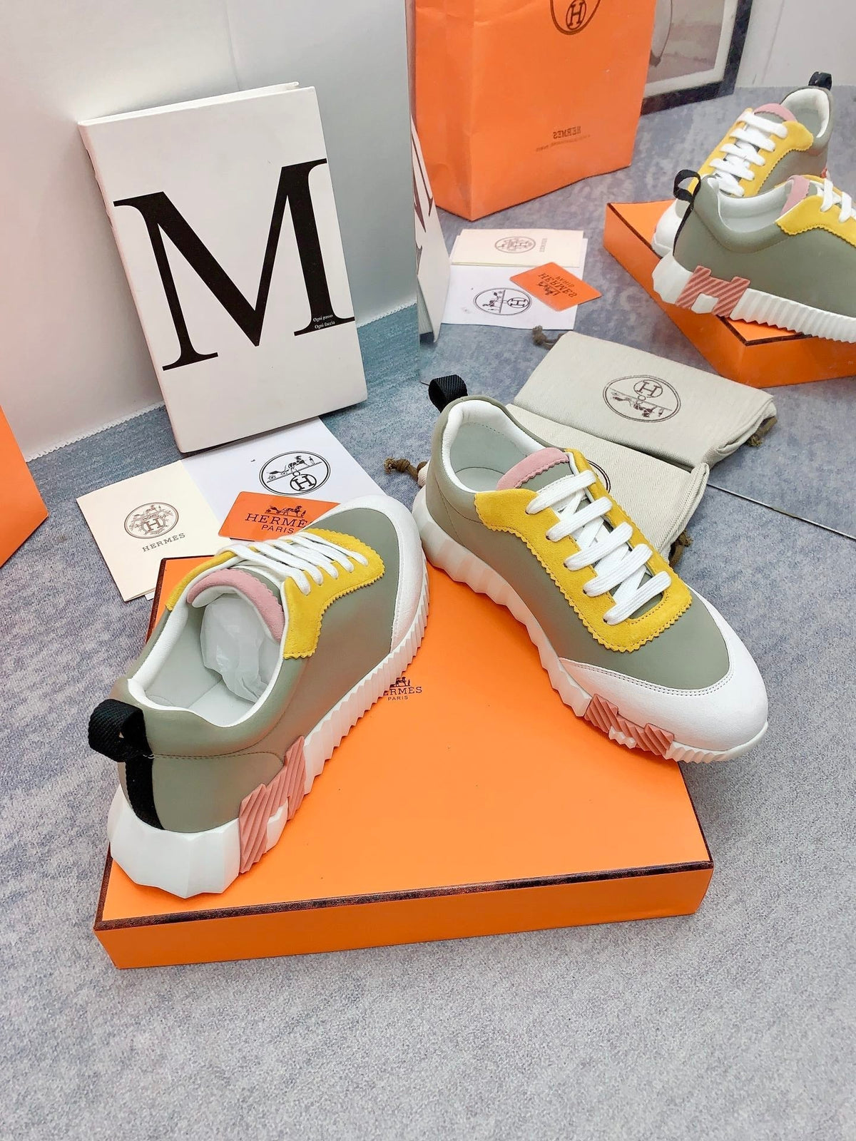 HM Bouncing Sneaker In Multicolor Lambskin 106439