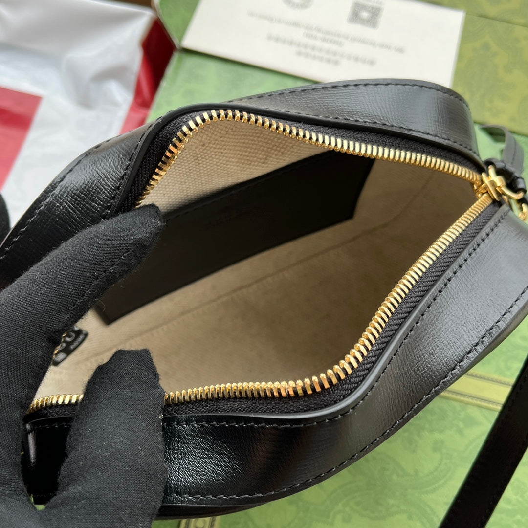 Gucci Horsebit 1995 Small Bag Black Leather 240124