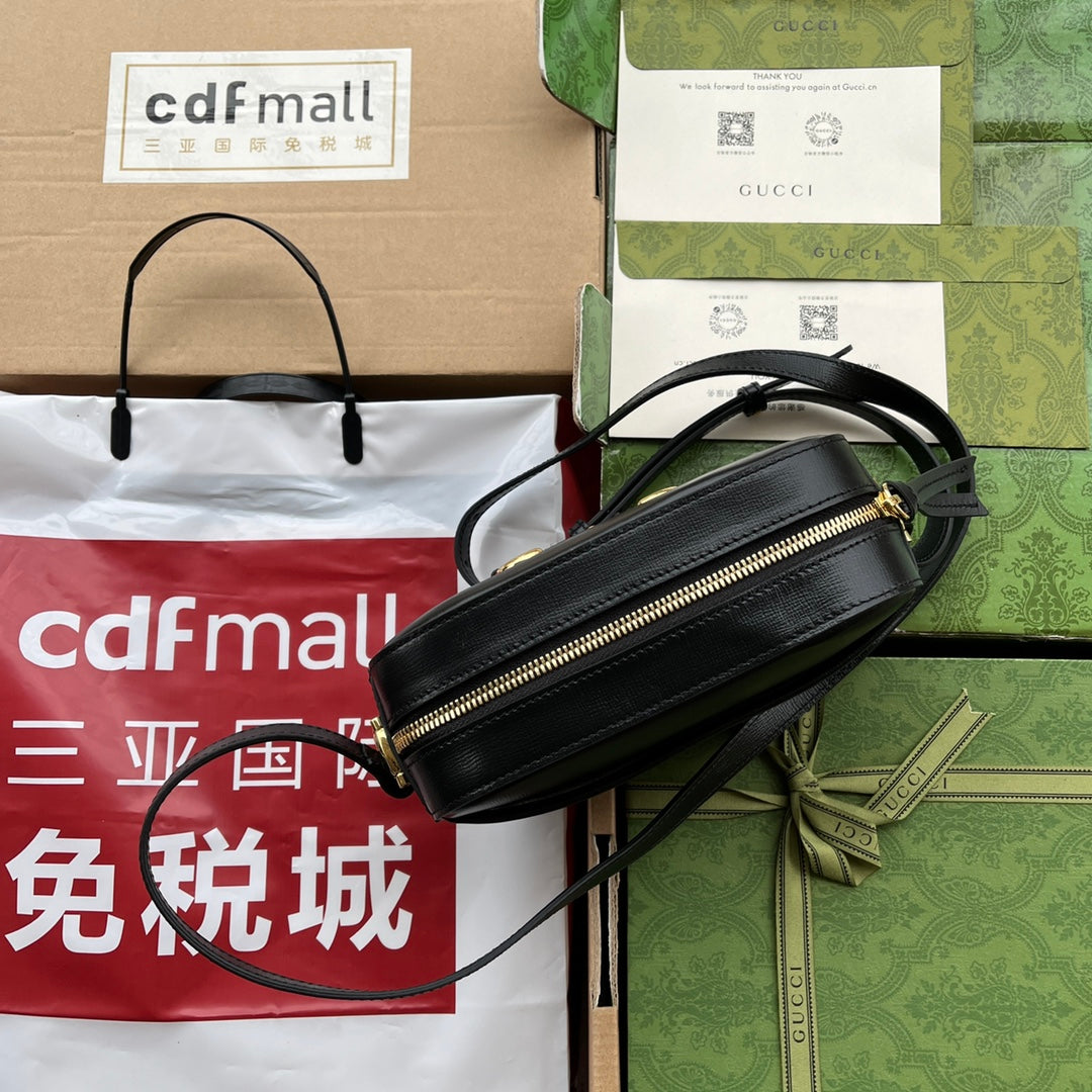 Gucci Horsebit 1995 Small Bag Black Leather 240124