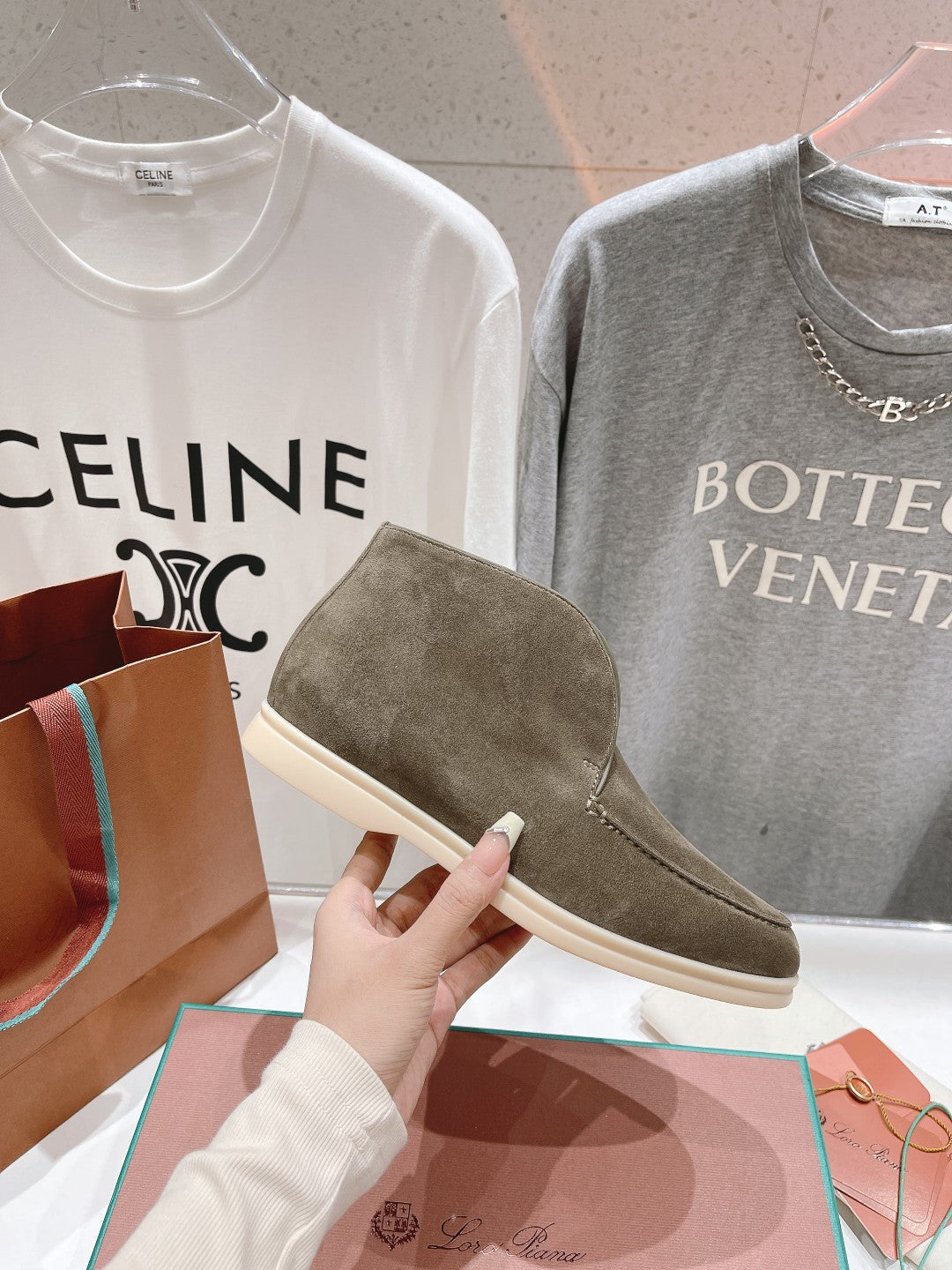 LP HIGH TOP OPEN WALK LOAFERS PEANUT SUEDE