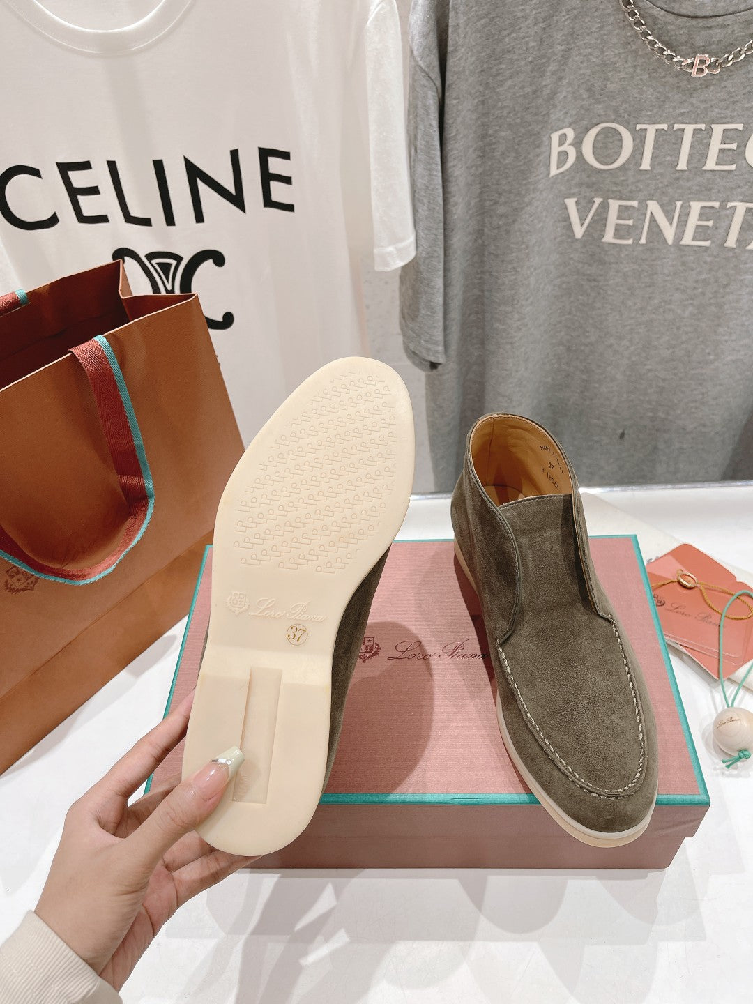 LP HIGH TOP OPEN WALK LOAFERS PEANUT SUEDE