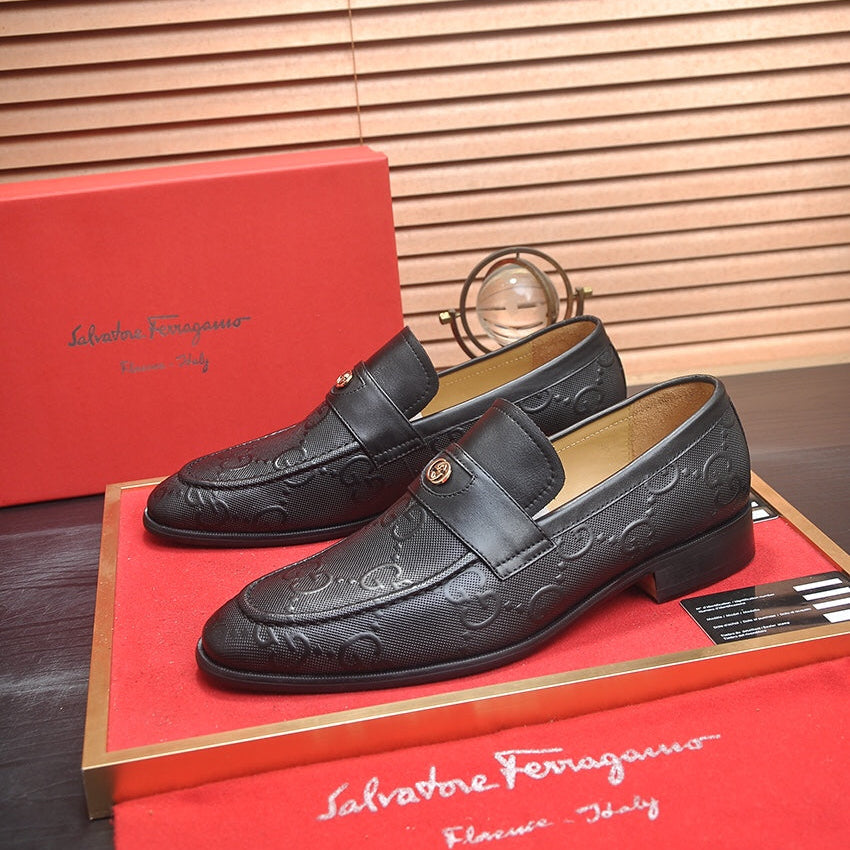 GG Men's Loafer Black Cowhide 770590