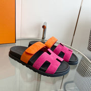 Chypre Sandal Rose Chapas / Orange Suede
