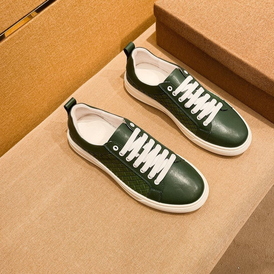 GG Men's Sneaker Green Cowhide 729093