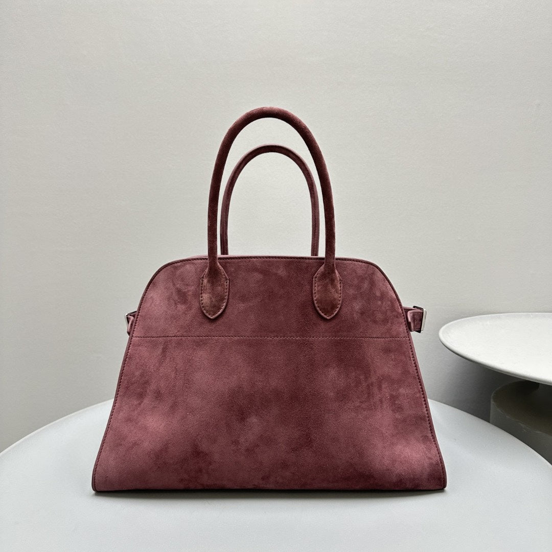 The Row Margaux 15 38cm Tote Bag In Suede