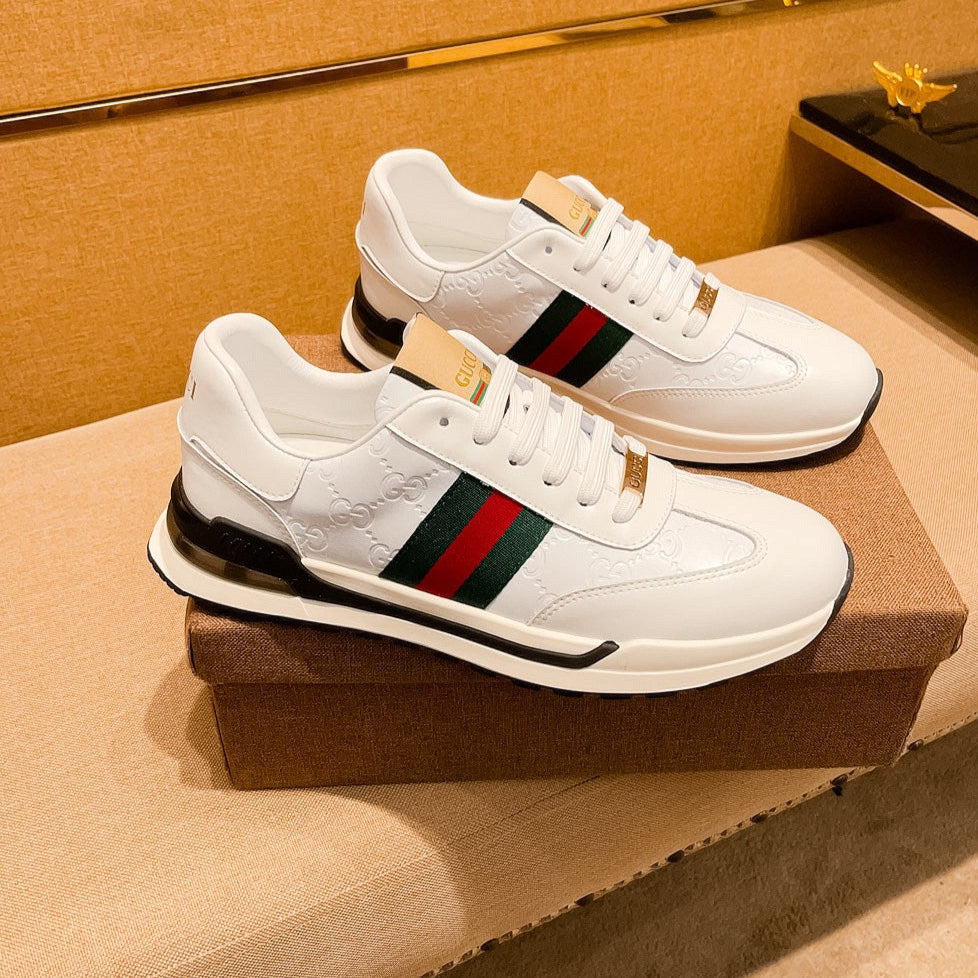 GG Men's ACE Sneaker White Cowhide 108037