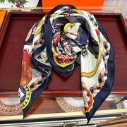 Carré Harnais De Cœur Scarf 90 CM In Colorful Silk  236222