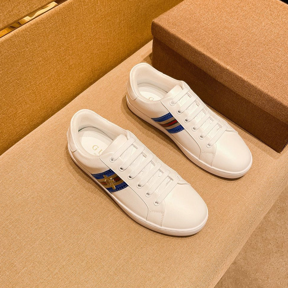 GG Men's Sneaker White Cowhide 238381