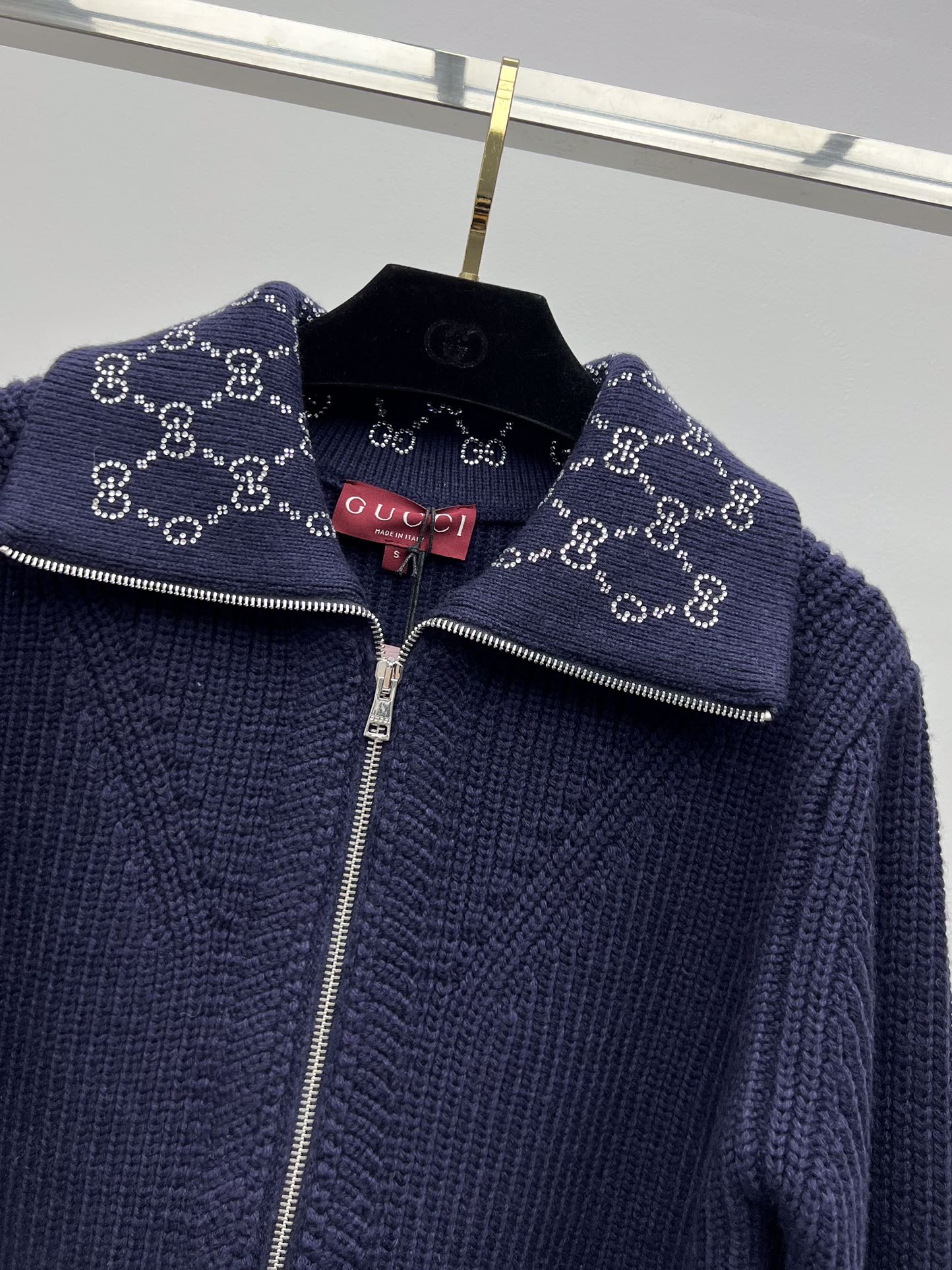 GG 25 Jacket Navy Blue Wool 0030