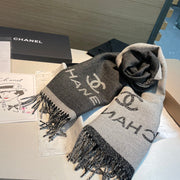 CC Scarf 200 CM In Grey Mix White Wool 403798
