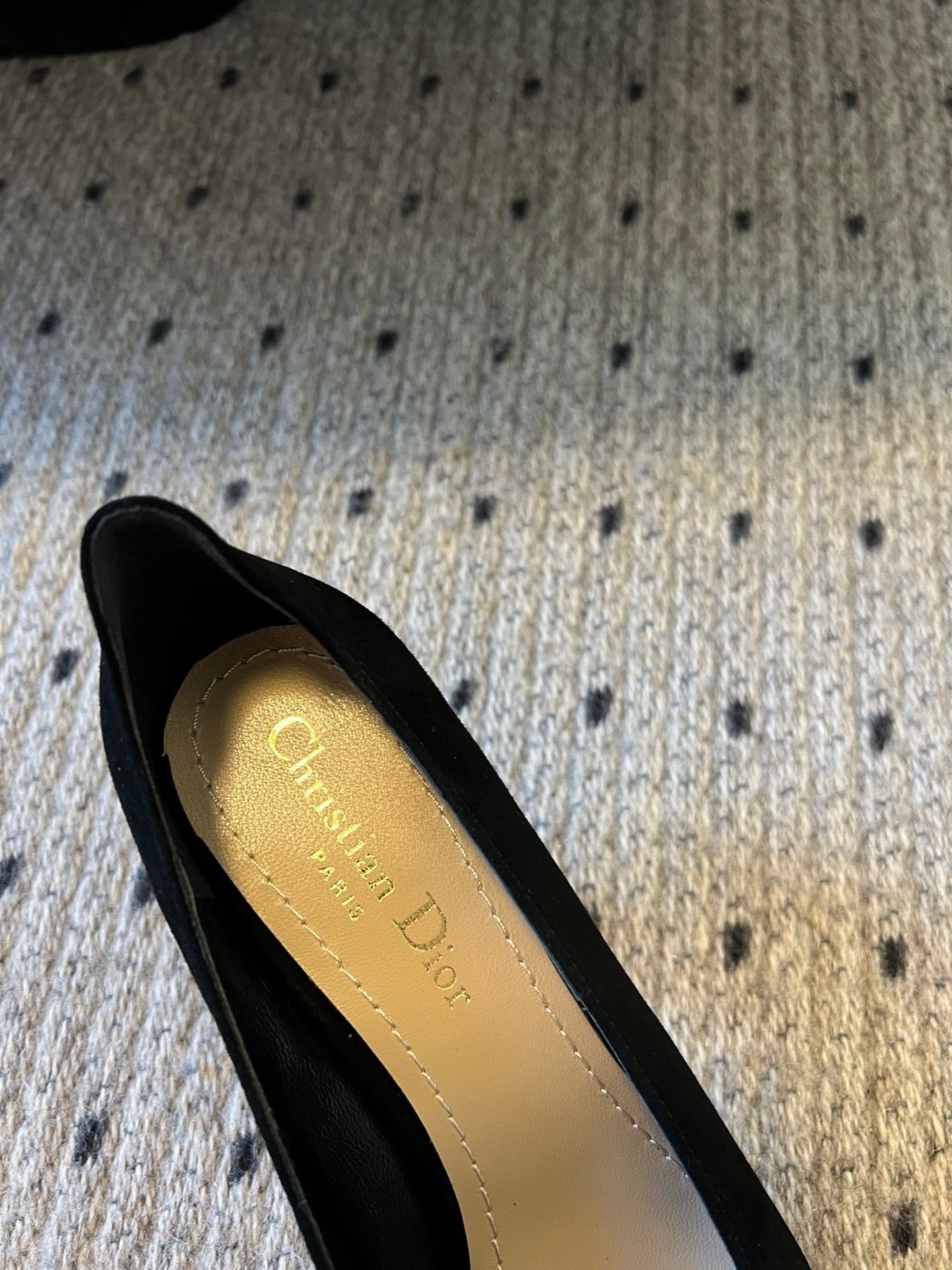 CD Tribales Pump 75mm In Black Suede 996955